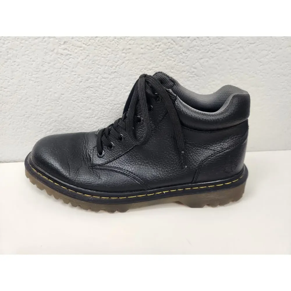 Dr. Martens Harrisfield Boot Black Leather Men Size 12 Work